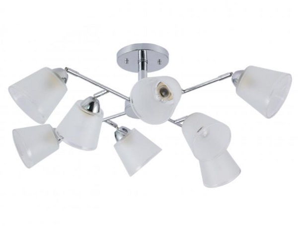 Люстра Miorro Comfort метал/стекло 8x40 Вт E27 хром 51-311-031