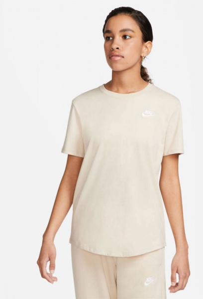 Футболка Nike W NSW TEE CLUB DX7902-126 р.S бежевий