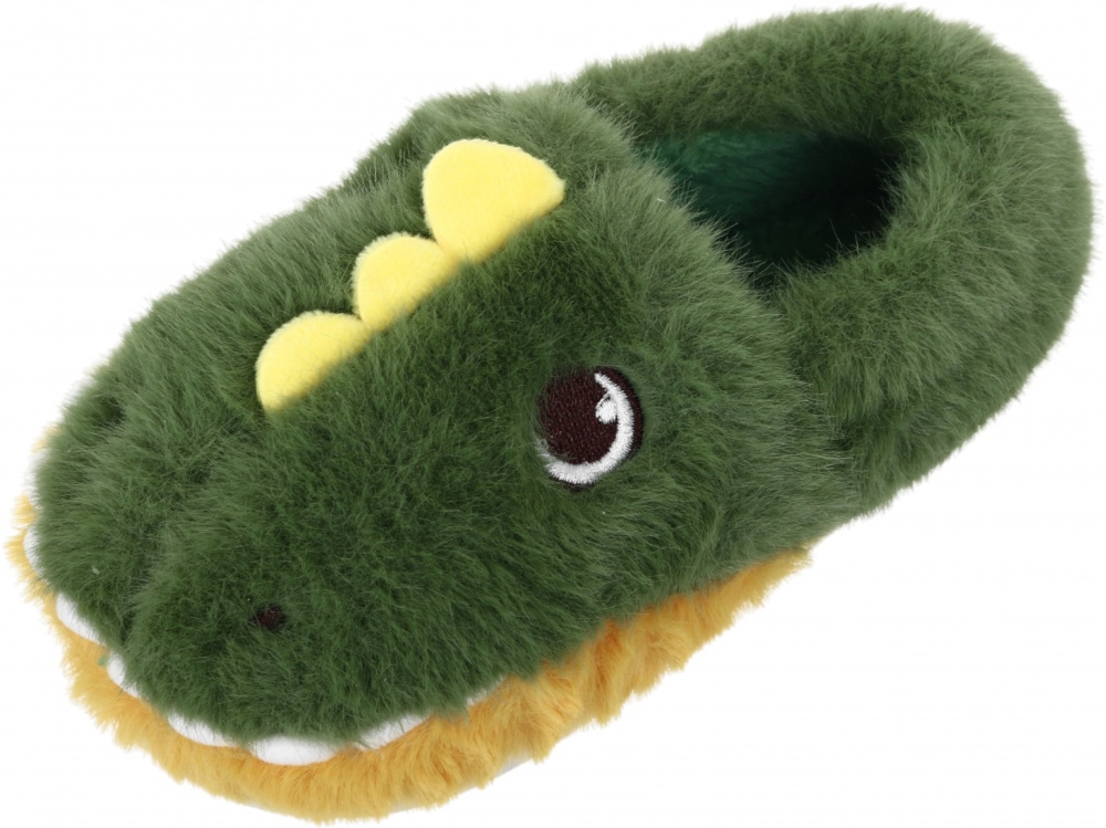 Тапочки для мальчиков HW с аркой Дракон р.26-27 зеленый NULL