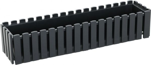 Ящик балконный Plastkon Fency прямоугольный 10,5л антрацит 