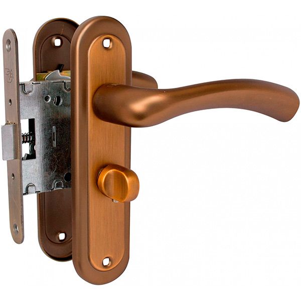 Комплект RDA Siena WC ручка на планке + механизм 258 кофе