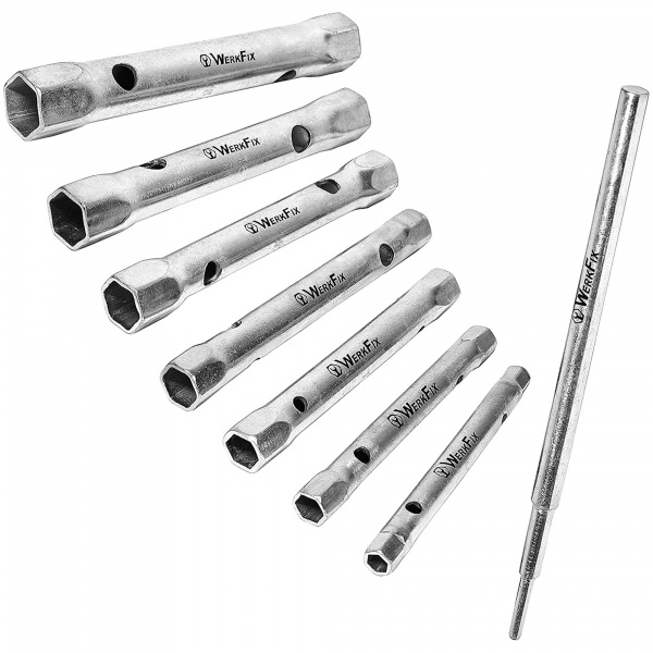 Набор ключей трубчатых WerkFix и вороток 8 шт 273004108