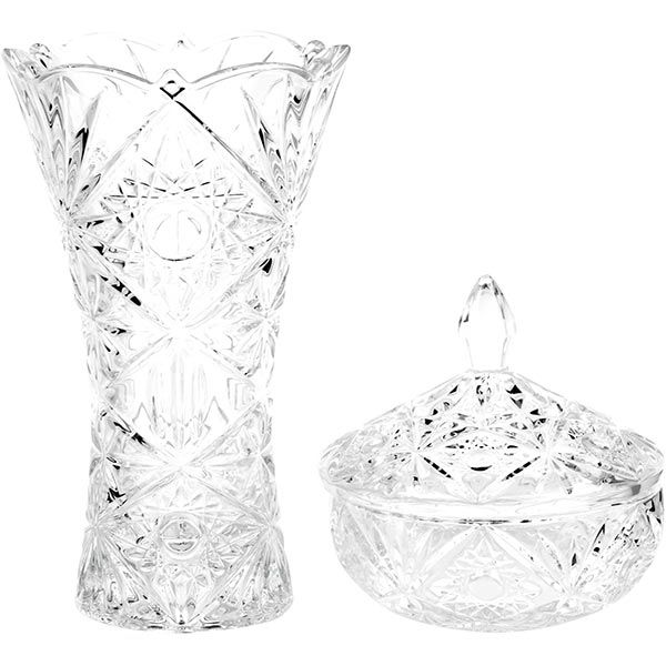 Набір предметів Ваза та цукерниця Bohemia