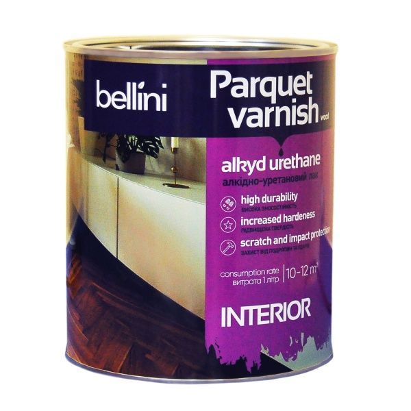 Лак паркетний алкідно-уретановий Bellini глянець 2,5 л