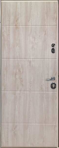 Двері вхідні Булат Термо House-703/вулична Антрацит / Дуб полярний антрацит / дуб полярний 2050x850 мм праві