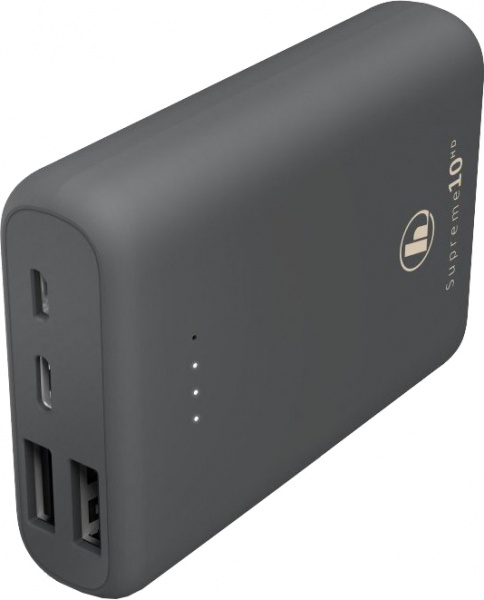 Портативное зарядное устройство Hama Supreme 10HD 10000 mAh grey (00187291) 