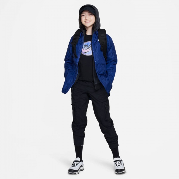 Футболка Nike G NSW TEE BOXY CARNIVAL FD0938-010 р.S чорний