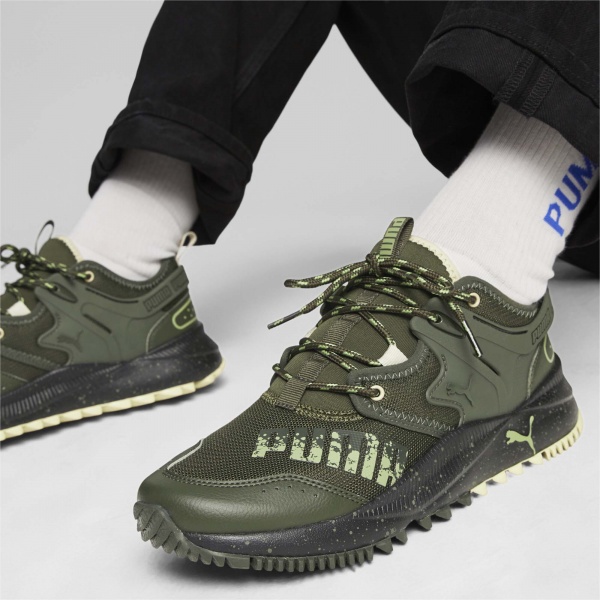 Кроссовки Puma PACER FUTURE TRAIL DARK OLIVE-DARK OLIVE 38288414 р.43 зеленый