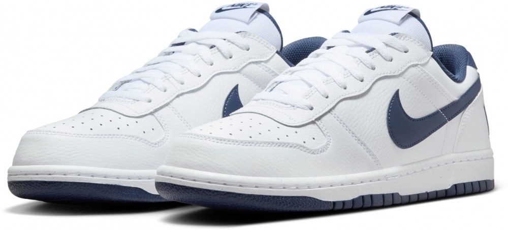 Кроссовки мужские демисезонные Nike BIG NIKE LOW 355152-140 р.41 белые