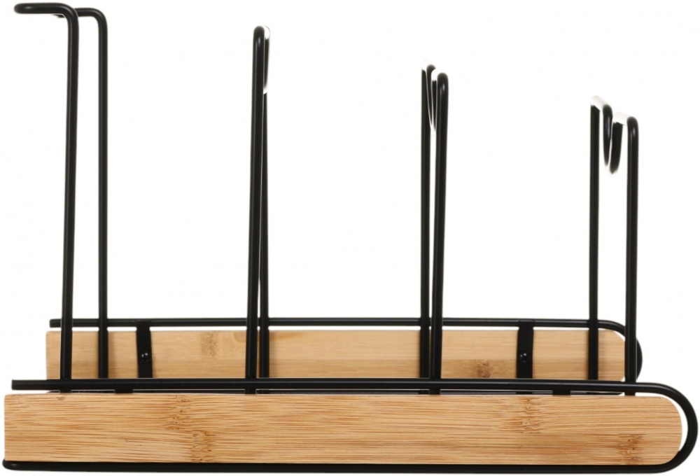Подставка Flamberg Premium Woody для крышек и сковородок 30,5х20,5х20,3 см черный S-EK02804MB