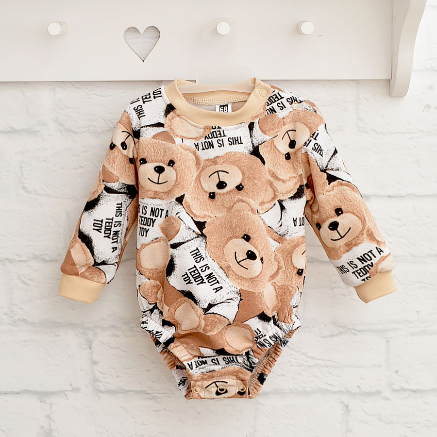 Боді-джемпер унісекс Blanka Ведмедик р.68-74 бежевий 110872