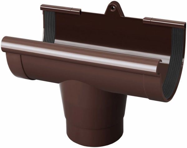 Воронка ринви RAINWAY d130 мм коричневий 