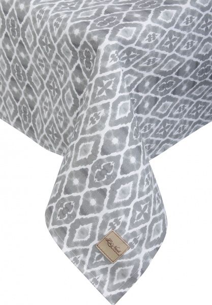 Скатерть Ромбы 140x200 см серый La Nuit 