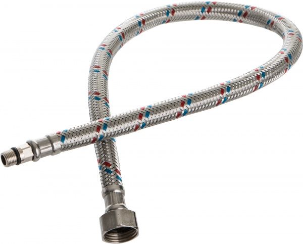 Шланг Water House подводка М10*1/2 0,3 м. короткая