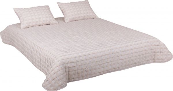 Покривало Rigoletto 162/07 з двома наволочками 235x260 см Manterol бежевий 
