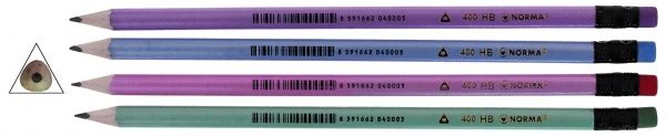 Набір олівців чорнографітних НВ 3 шт. 400 NORMA