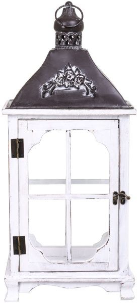 Подсвечник-фонарь Стокгольм деревянный 25,5х17х57 см