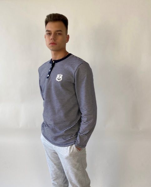 Реглан Flis clothes р. L темно-синий с белым 