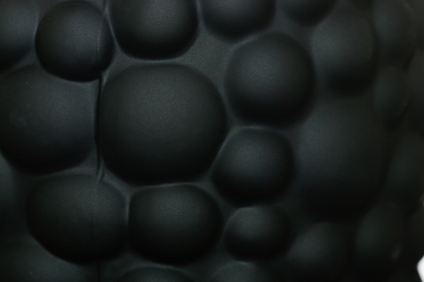 Ваза стеклянная Bubbles 24 см черная 