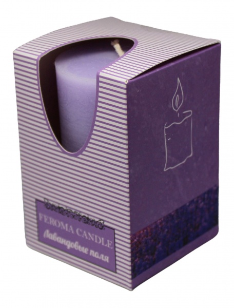 Свеча ароматическая Feroma Candle Лавандовые поля 