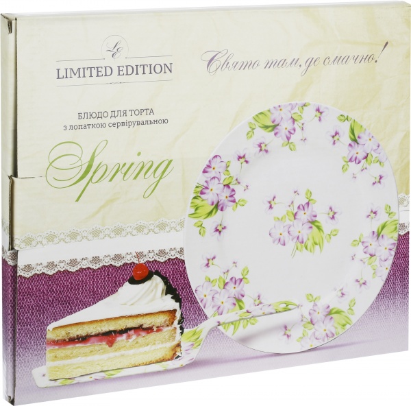 Блюдо для торта Spring 27 см YF2009-1 Limited Edition 