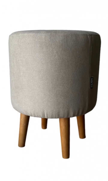 Пуф Lion Поло 450х350 мм бежевый / дерево светлое 