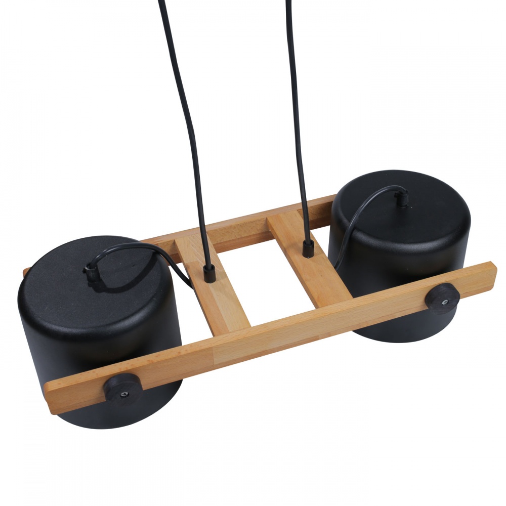 Люстра підвісна LIGHT SET KONVALIA RL 160 2xE27 чорний/дерево