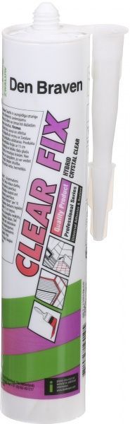 Клей-герметик Den Braven Zwaluw Clearfix 290мл прозрачный