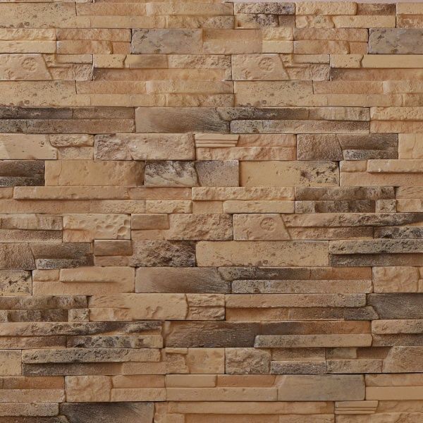 Плитка гипсовая уголок RUSTIKA Валенсия кофейная 0,96 пог.м 