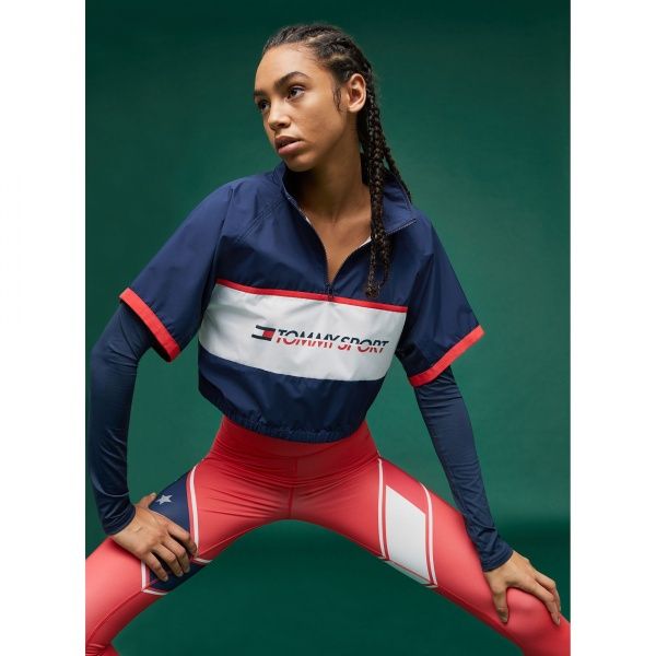 Куртка Tommy Hilfiger BLOCKED STARS 1/2 ZIP SHELL S10S100267401 S темно-синий