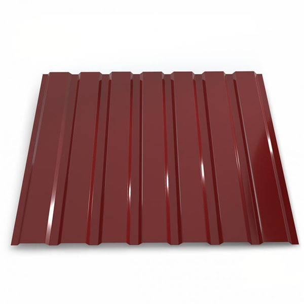 Профнастил глянцевий PSM ПР-15А 1155x2000 мм RAL 3011 червоний
