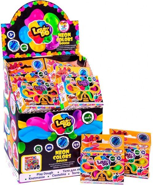 Игровой набор теста для лепки ТМ Lovin'Do Ассорти 4 цвета 41028