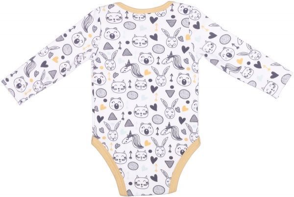 Боді Colibrі з довгим рукавом р.62 бежевий CLB002 