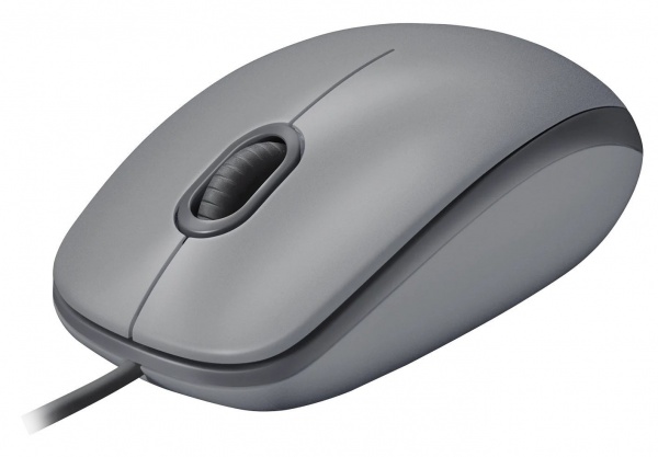 Миша Logitech дротова M110 Silent Corded mid grey (910-006760) 