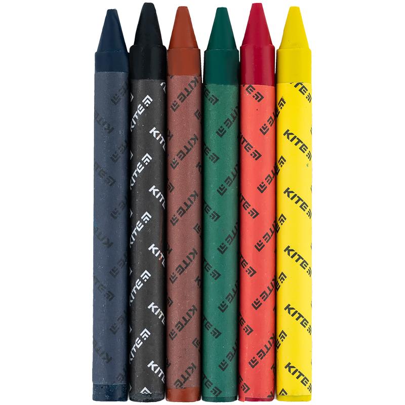 Мел восковый 6 цветов Classic K-1076 KITE