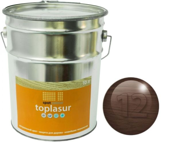 Лазур Spot Colour Toplasur №12 венге напівглянець 10 л