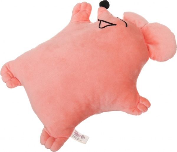 Подушка декоративная Мышка Шалунишка 31 см персиковый