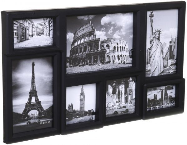 Рамка для фото Koopman коллаж 43.5х25х3 см черный 