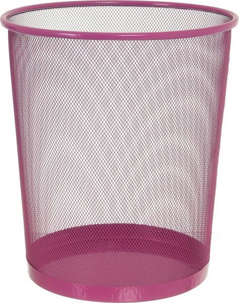 Подставка для канцелярии сетчатая розовая