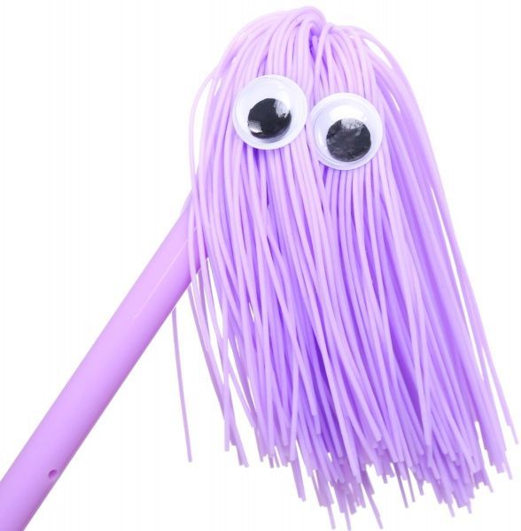 Ручка шариковая Глазки фиолетовые 