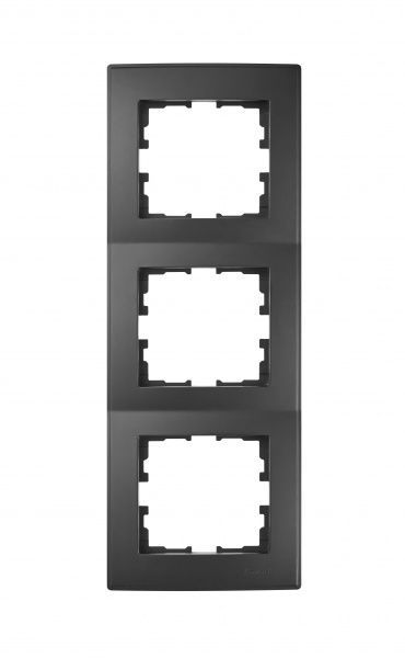 Рамка тримісна Lezard Lesya вертикальна антрацит 705-4200-153