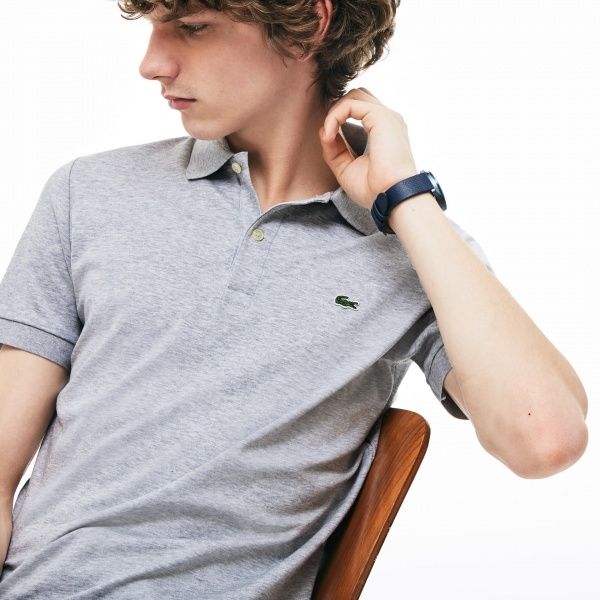 Поло Lacoste Men s S/S polo DH2050CCA р.7 сірий