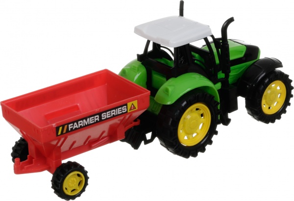 Игровой набор Shantou х6 шт. фермерский трактор с прицепами зеленый JY238796
