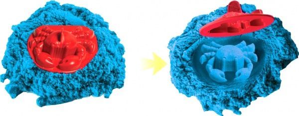 Набор для детского творчества Wacky-Tivities Kinetic Sand Замок из песка голубой 71402B