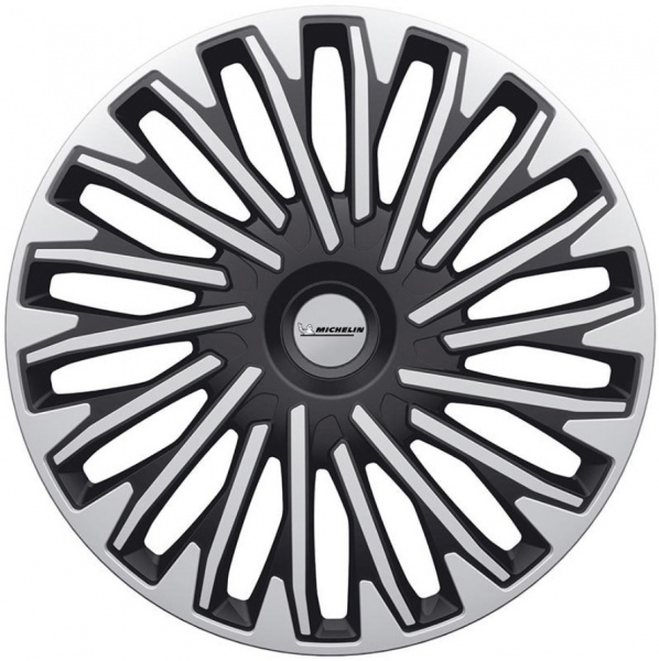 Колпак для колес Michelin Soho Silver Black 33511 R16 4 шт. серебряный/черный 