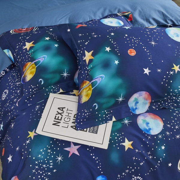 Комплект постільної білизни Saturnia 1.5 різнокольоровий La Nuit 