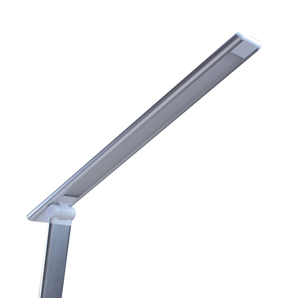 Настольная лампа PLATINET LED 14B 6W 5500K AC100-240V 50/60Hz 6 Вт серебристый металлик 