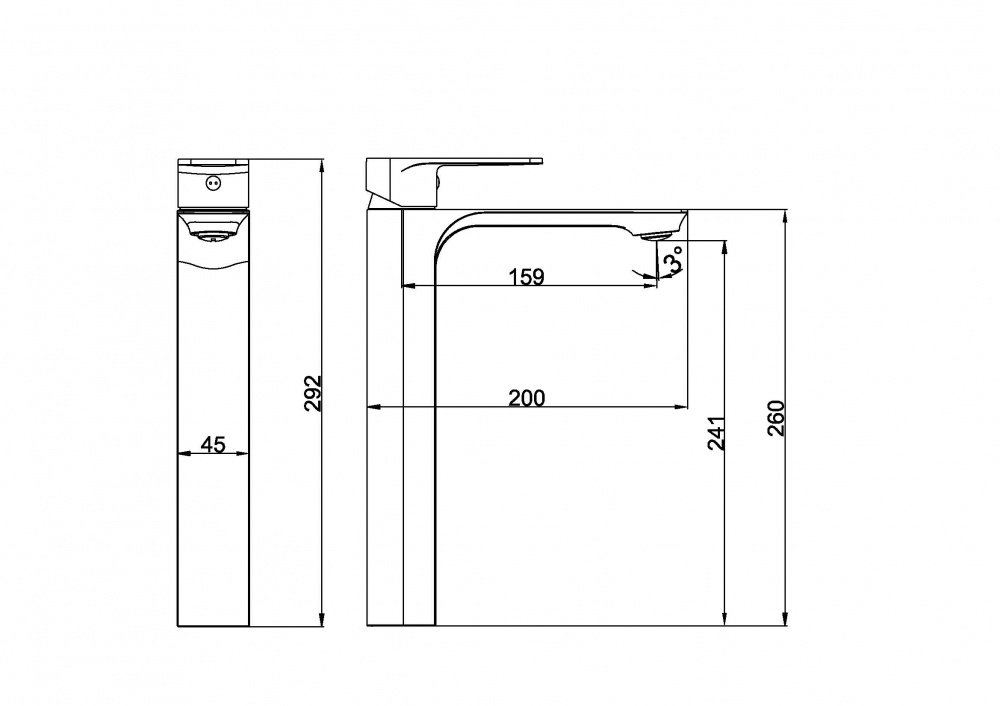 Смеситель для умывальника Aqua Rodos MODENA 02 Gun Metal
