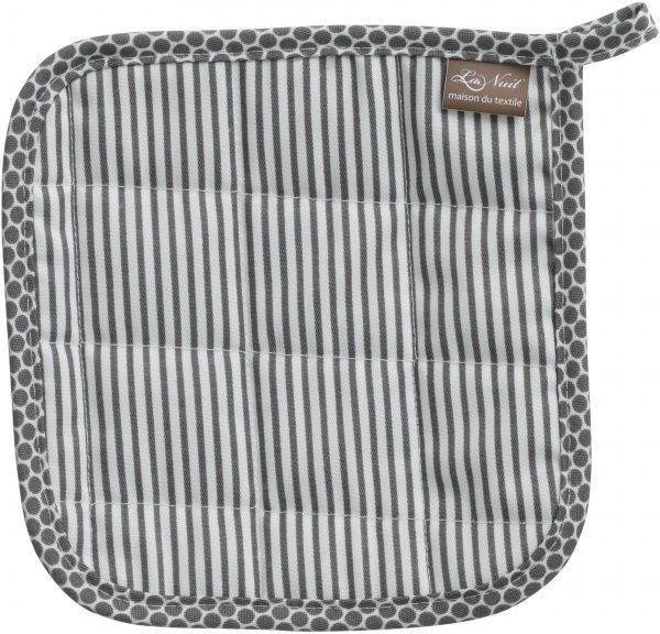 Прихватка Грета смужки 18x18 см сірий La Nuit 