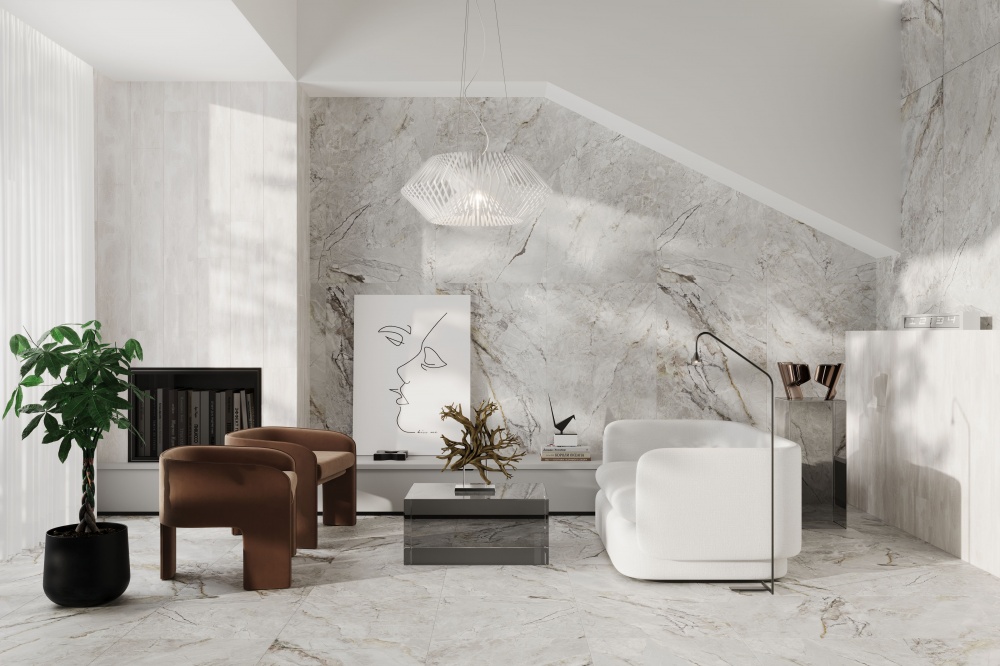 Плитка Allore Group Alpina Silver F P Sumat 60x60 см